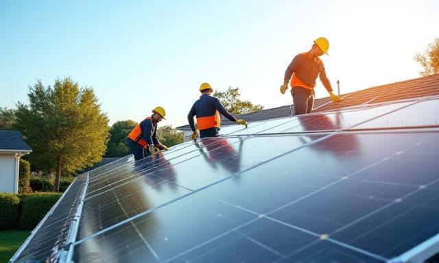 Installation de panneaux solaires résidentiels et commerciaux